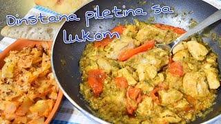 Piletina sa prazilukomna starinski nacin Super predlog za lep brz rucak Chicken meat with leeks [upl. by Gizela]