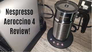 Nespresso Aeroccino 4 Milk Frother Review  Worth upgrading from the Aeroccino 3 [upl. by Enyahs]