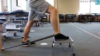 Self Mobilization to Improve ANKLE Mobility [upl. by Ydolem]