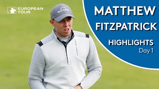 Matthew Fitzpatrick Highlights  Round 1  Scandinavian Invitation [upl. by Minette]