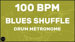 Blues Shuffle  Drum Metronome Loop  100 BPM [upl. by Paz]