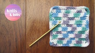 Crochet a cute dishcloth Quick and easy tutorial [upl. by Vincenty]