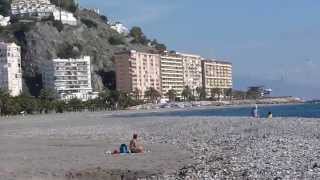 Almuñécar Playa Puerta del Mar Costa Tropical Granada Andalucía [upl. by Anaiv353]