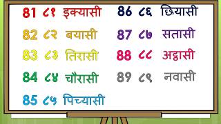 1 से 100 तक गिनती हिन्दी में  1 se 100 tak Hindi ginti  Easy Counting In Hindi For Kids [upl. by Bernard]