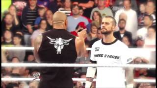 WWE CM Punk Vs The Rock  Royal Rumble  Clement Marfo [upl. by Mulac]