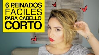 6 Peinados fáciles para cabello corto  Maiah Ocando [upl. by Albemarle595]