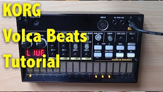 KORG Volca Beats Tutorial [upl. by Ennahgiel]