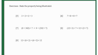 Properties Associative Commutative amp Distributive [upl. by Ilene]