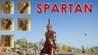 AC Odyssey PELOPONNESIAN LEAGUE legendary Spartan War Hero set [upl. by Ylagam]