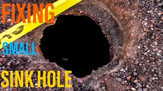 Filling a Sink Hole in Drive Way [upl. by Razaile]