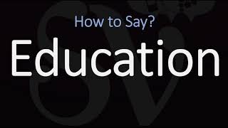 How to Pronounce Education CORRECTLY Meaning amp Pronunciation [upl. by Maritsa111]