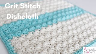 Grit Stitch Dishcloth Dishcloth Series [upl. by Pitzer205]