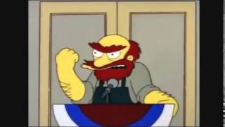 Groundskeeper Willie Mayor speech [upl. by Keegan]