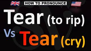 How to Pronounce TEAR Vs TEAR [upl. by Graner]