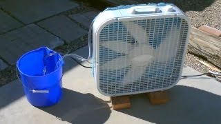 Homemade Evaporative Air Cooler  Simple quotBox Fanquot Conversion  EASY Instructions [upl. by Eniaj784]