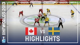 Canada  Sweden  Highlights  IIHFWorlds 2013 [upl. by Burney]