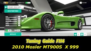 Forza Horizon 4  Tuning Guide of 2010 Mosler MT900S Tune Tutorial and Test Drive Xbox one gameplay [upl. by Lancey286]