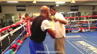 Floyd Mayweather Training with Roger Mayweather [upl. by Duky828]