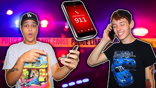 PRANK CALLING 911 GOES WRONG [upl. by Woehick]