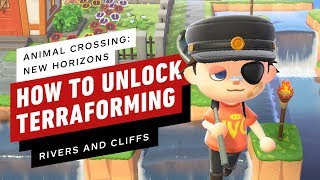 Animal Crossing New Horizons  How to Unlock Terraforming Island Designer Permits [upl. by Zebulon]