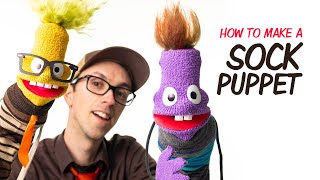 How to Make a Sock Puppet No Sewing [upl. by Waterman]