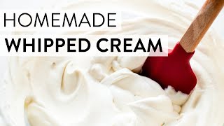 Homemade Whipped Cream  Sallys Baking Recipes [upl. by Joann385]