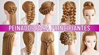 10 PEINADOS FACILES para ESTE 2024  Easy hairstyles [upl. by Nihi434]