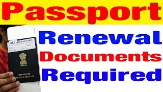 Indian Passport Renewal Documents Required In Hindi [upl. by Marquita]