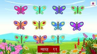 Hindi Ki Ginati 1 Se 20 Tak  Learn Numbers 1 to 20 in Hindi  Periwinkle [upl. by Naoh564]