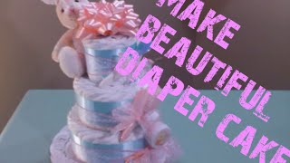 Three Tier Diaper Cake Instructions HowTo Guide [upl. by Aekahs]