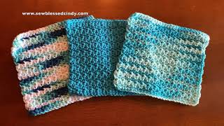 How to Make a Crocheted Dishcloth  Step by Step Tutorial [upl. by Elmaleh]