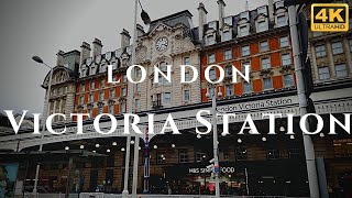 London Victoria Station Walk Through England 4K [upl. by Gnof]