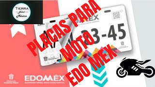 COMO TRAMITAR LAS PLACAS DE TÚ MOTO EN EL EDO MEX TUTORIAL ¿UN TRAMITE MAS RAPIDO QUE EN LA CDMX [upl. by Nnyleimaj]