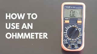 How to use an ohmmeter [upl. by Yemar]