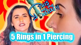 My 4G Septum Piercing  Process Pain Healing [upl. by Nnaeitak]