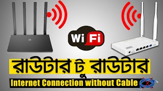 Netis Router to Router Connection without Cable🔥🔥 Repeater Configuration Bangla [upl. by Senior]