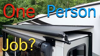 Installing Solera RV Slide Toppers  DIY Awning Cover Install [upl. by Eatton]