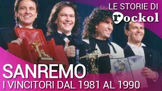 Tutti i vincitori del Festival di Sanremo dal 1981 al 1990 [upl. by Renita]