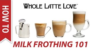 Milk Frothing for Beginners [upl. by Ahsakal]