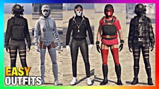 Top 5 Best Easy To Make Female Tryhard Outfits 2 GTA Online [upl. by Whitcher705]