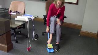 Occupational Therapy Tip Using a sock aid to put on your socks [upl. by Sidras142]