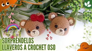 SORPRÉNDELOS Llaveros a Crochet Oso [upl. by Leandre]