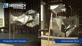 Greenheck  HBS Series Blast Damper Testing [upl. by Onit791]