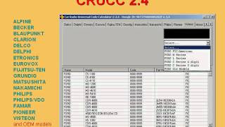 CRUCC 24  Car Radio Universal Code Calculator © 24 [upl. by Assek]