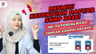 TUTORIAL PENDAFTARAN SNBP 2025 [upl. by Erlinna280]