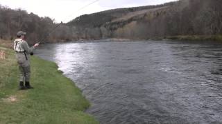 River Spey on Carron beat  Andrew Toft with a nice fish [upl. by Janaya]