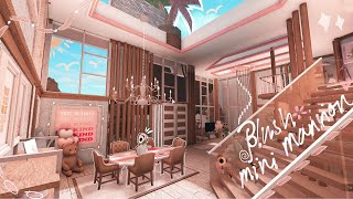 BLOXBURG Blush Mini Mansion  speedbuild x kukocrunchy ♡ [upl. by Amikat777]