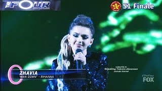 Zhavia sings quotMan Downquot Rihanna cover vs Evvie McKinney  with her boots off The Four Finale [upl. by Hump588]