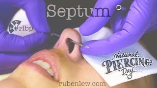 Septum Piercing procedure [upl. by Bezanson]