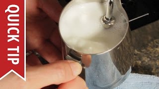 How to AutoFroth Milk for Lattes [upl. by Aiekal90]